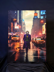 Neon City Trickster – RGB Fabric Canvas Wall Art
