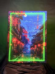 Tokyo Lantern Night – RGB Fabric Canvas Wall Art
