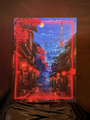 Tokyo Lantern Night – RGB Fabric Canvas Wall Art