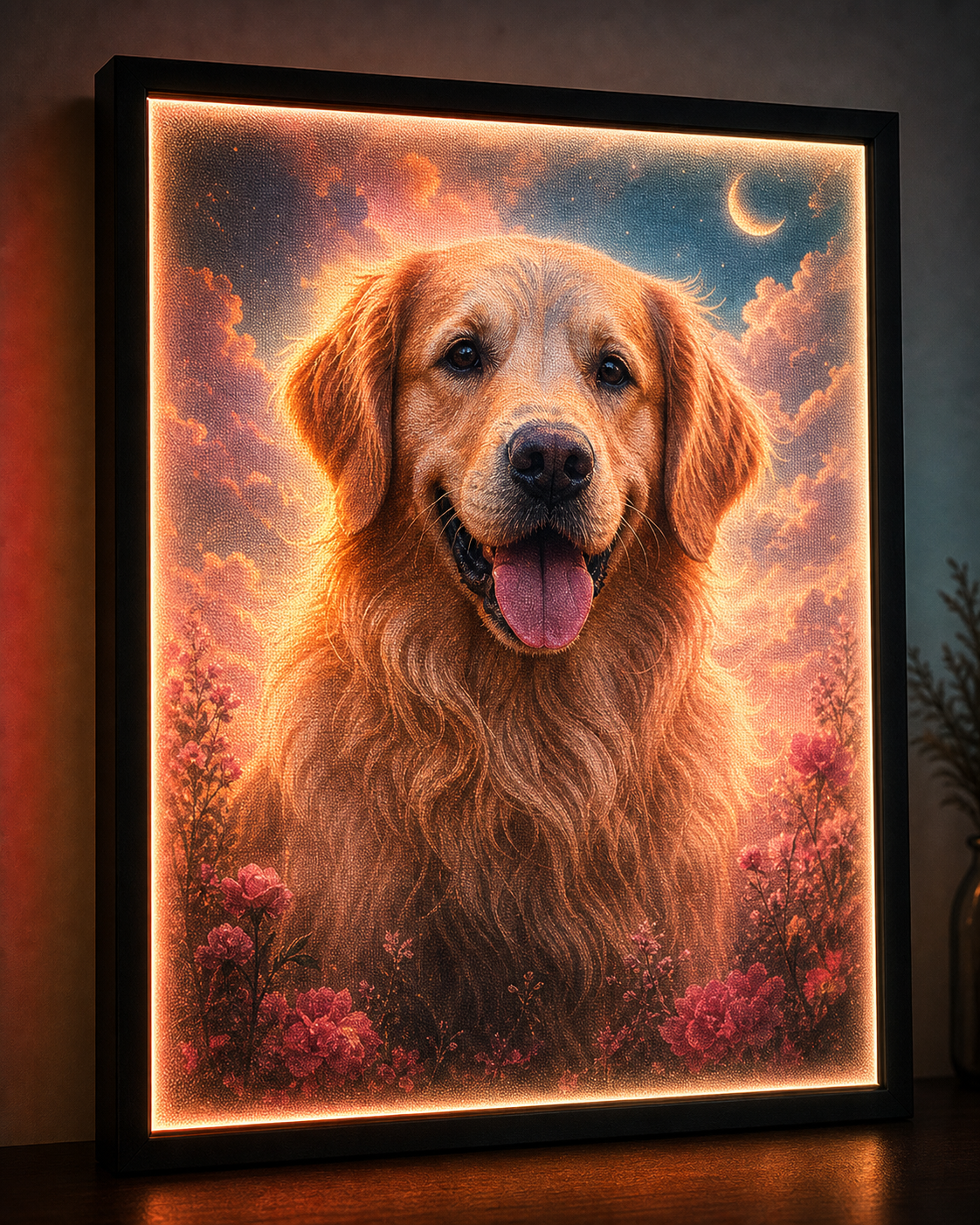 Dream Pet Portrait custom RGB fabric canvas wall art